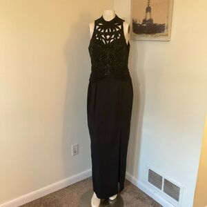 Vintage Alyce Designs Cut Out Beaded Dress